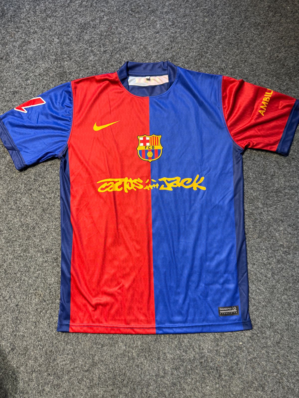 BARCELONA X TRAVIS SCOTT FAN VERSION HOME JERSEY 🌵