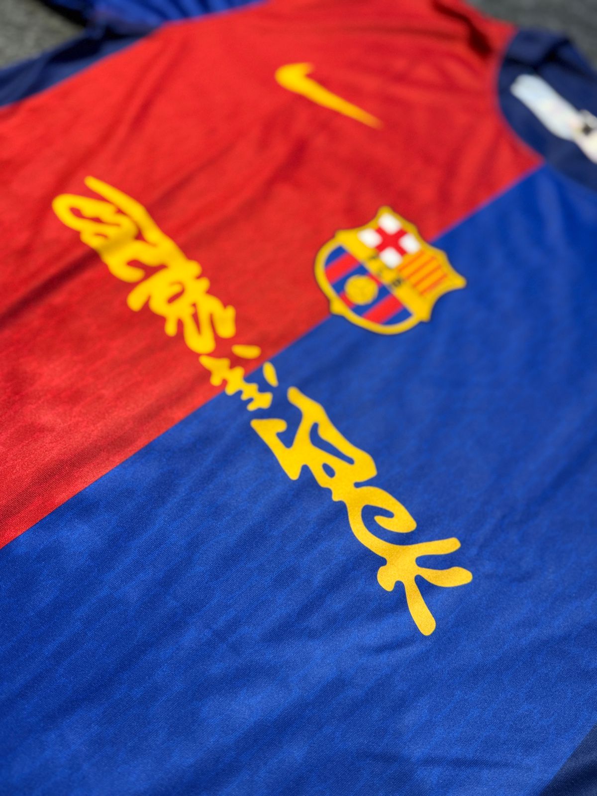 BARCELONA X TRAVIS SCOTT FAN VERSION HOME JERSEY 🌵